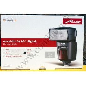 Flash Cobra Metz 64 AF-1 - Video LED - Sony MIS Multi-Interface Shoe - Diffuser wide-angle - Metz 64 AF-1