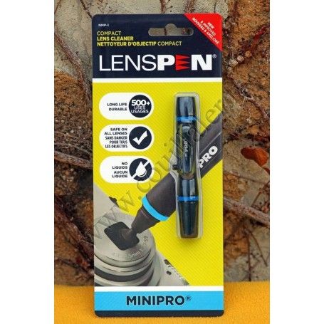 Stylo de nettoyage Lenspen NMP-1 - Objectif Appareil-photo Compact - Surface carbone et Pinceau - Lenspen NMP-1