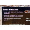 Audio Cable Pearstone MMSA-103B - Minijack 3.5mm TRS - 3ft - Microphone extension male-male - Pearstone MMSA-103B