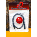 Audio Cable Pearstone MMSB-103B - Minijack 3.5mm TRS - 3ft - Microphone extension male-female - Pearstone MMSB-103B