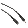 Audio Cable Pearstone MMSB-106B - Minijack 3.5mm TRS - 6ft - Microphone extension male-female - Pearstone MMSB-106B