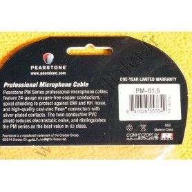 Pearstone PM-01.5 - Câble Audio XLR Mâle-Femelle 3 broches - 45cm - Pearstone PM-01.5