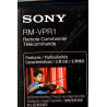 Télécommande Sony RM-VPR1 - Multi-Terminal - Vidéo Zoom - Sony RM-VPR1