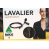 Tie Microphone Rode Lavalier - Micon Cable 1.2m - Windshield fur and foam - Rode Lavalier