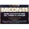 Câble rallonge microphone Rode Micon-11 - Audio Micon vers prise Minijack 3.5mm TRRS - pour smartphones, PinMic ou HS1 - Rode...