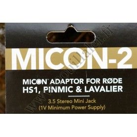 Adapter Rode Micon-2 - Microphone Micon to Minijack 3.5mm TRS - HS1, HS2, PinMic, Lavalier - Rode Micon-2