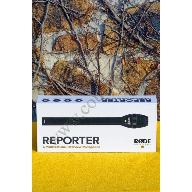 Microphone main Rode Reporter - Micro Omnidirectionnel XLR 3 broches - Interview - Rode Reporter Microphone main Rode Reporter - Micro Omnidirectionnel XLR 3 broches - Interview - Rode Reporter