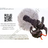 Petit microphone Rode VideoMicro - Appareil-photo DSLR, Caméscope - Bonnette Rycote - Minijack 3.5mm - Rode VideoMicro