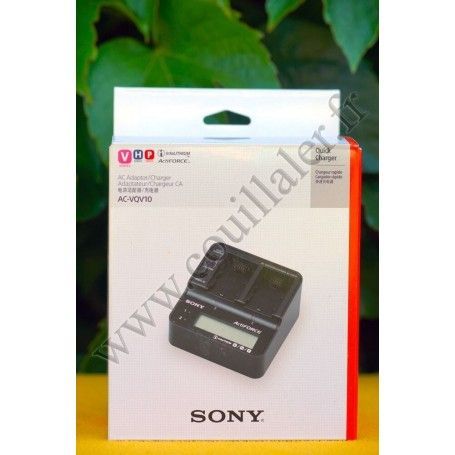 Battery Charger Sony AC-VQV10 - Serie V, H et P - Original NP-FV100A NP-FV70A NPFV50A - Sony AC-VQV10