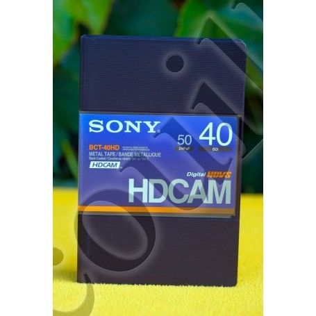 Cassette HDCAM Sony BCT-40HDL- 40min 60fps - Bande Métallique - Sony BCT-40HD
