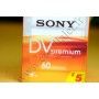 Pack of 5 Tapes MiniDV Sony DVM-60PR - Camcorder Premium Mini-DV - Sony DVM-60PR - Pack 5