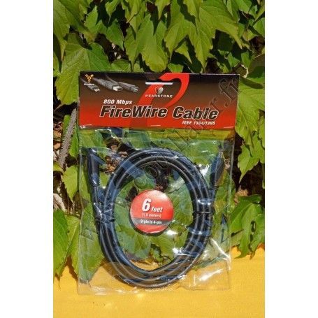 Câble Firewire i.Link Pearstone FW-9406 - 800Mo 9-4 - 9 broches 4 broches - 9-pin 4-pin - Pearstone FW-9406