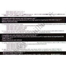 Lecteur de carte-mémoire Sony MRW-E90 - SD / XQD - USB 3.1 & 2.0 - Sony MRW-E90