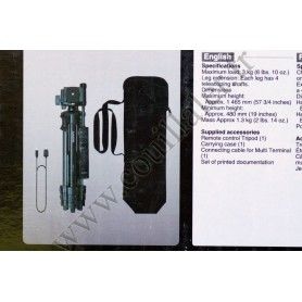 Tripod Sony VCT-VPR1 - Telescopic, Remote commander MIS Multi-Interface Shoe, Spirit Level - Handycam, Cyber-shot - Sony VCT-...