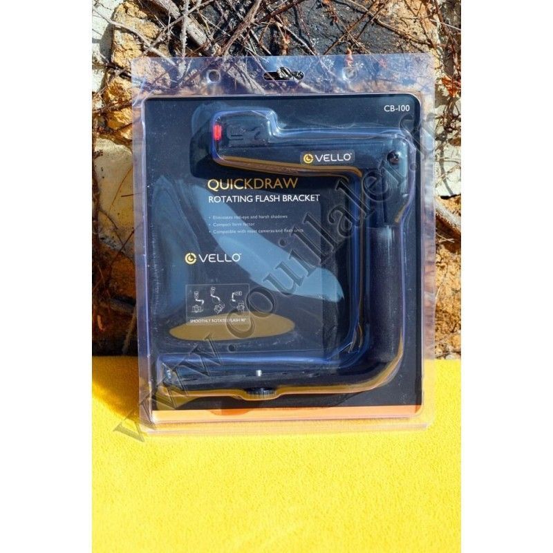 Vello CB-100 QuickDraw Rotating Flash Bracket - Flash support - Vello CB-100