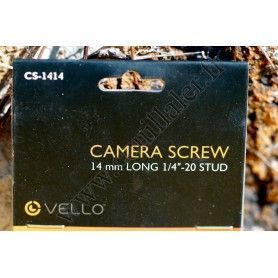 Pack de 2 Vis Vello CS-1414 1/4"-20 - 14mm Long - Support trépied - Mâle et Femelle - Vello CS-1414