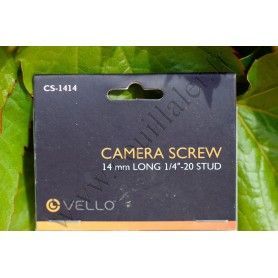 Pack de 2 Vis Vello CS-1414 1/4"-20 - 14mm Long - Support trépied - Mâle et Femelle - Vello CS-1414