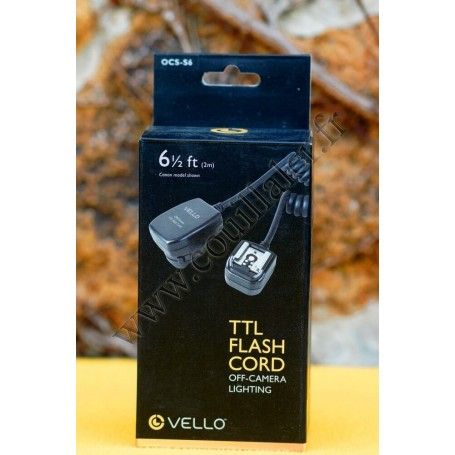 Câble de déport pour flash Vello OCS-S6 - Compatible griffes Sony/Minolta - 2m - Vello OCS-S6