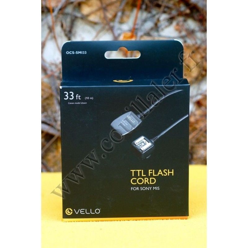 Vello OCS-SMI33 Off-Camera TTL Flash Cord for Sony Cameras with Multi-Interface Shoe (33') - 10m - Vello OCS-SMI33 Vello OCS-SMI33 Off-Camera TTL Flash Cord for Sony Cameras with Multi-Interface Shoe (33') - 10m - Vello OCS-SMI33