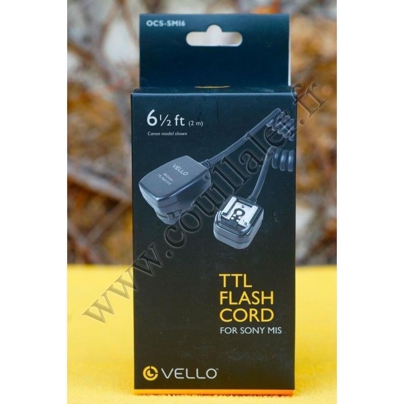 Vello OCS-SMI6 Off-Camera TTL Flash Cord for Sony Cameras with Multi-Interface Shoe (6`) - Vello OCS-SMI6 Vello OCS-SMI6 Off-Camera TTL Flash Cord for Sony Cameras with Multi-Interface Shoe (6`) - Vello OCS-SMI6