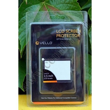 Protection écran LCD Vello VE-1003 - Verre rigide - 2.5 pouces - Vello VE-1003