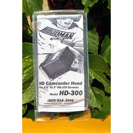 Camcorder LCD screen hood Hoodman HD-300 - 2.5" and 3" 16/9 - Hoodman HD-300