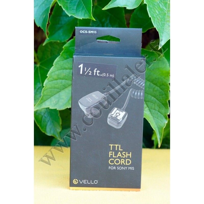 Vello OCS-SM15 Off-Camera TTL Flash Cord for Sony Cameras with Multi-Interface Shoe MIS (1.5') - Vello OCS-SM15 Vello OCS-SM15 Off-Camera TTL Flash Cord for Sony Cameras with Multi-Interface Shoe MIS (1.5') - Vello OCS-SM15