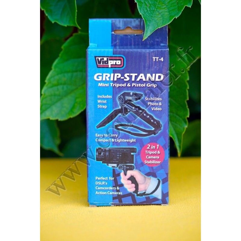 Vidpro TT-4 Tabletop Tripod & Handgrip - VidPro TT-4 Vidpro TT-4 Tabletop Tripod & Handgrip - VidPro TT-4