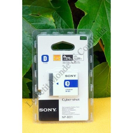 Battery Sony NP-BD1 - Serie D - InfoLITHIUM - Camera Cyber-shot DSC-T77 - Sony NP-BD1
