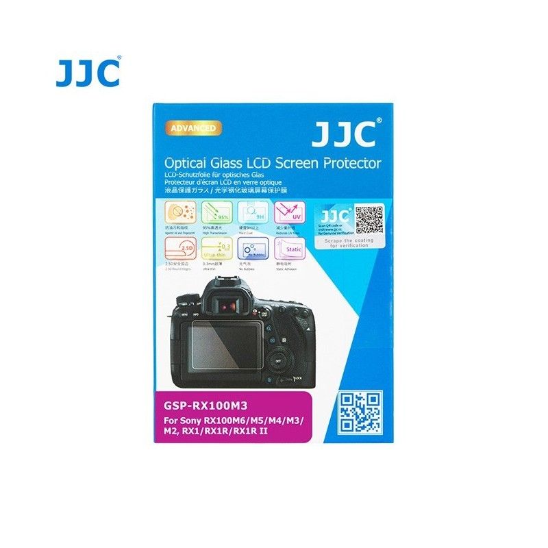 Verre de protection JJC GSP-RX100M3 - écran LCD Sony DSC-RX1, DSC-RX1R, DSC-RX1RM2, DSC-RX100 Serie (I à VII) - JJC GSP-RX100M3 Verre de protection JJC GSP-RX100M3 - écran LCD Sony DSC-RX1, DSC-RX1R, DSC-RX1RM2, DSC-RX100 Serie (I à VII) - JJC GSP-RX100M3