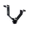 Triple Support V-Bracket JJC VB-125 - Camera Flash, Camcorder Microphone, Wireless kit - JJC VB-125