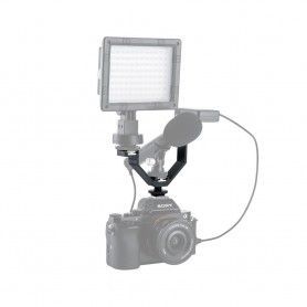 Triple Support V-Bracket JJC VB-125 - Camera Flash, Camcorder Microphone, Wireless kit - JJC VB-125