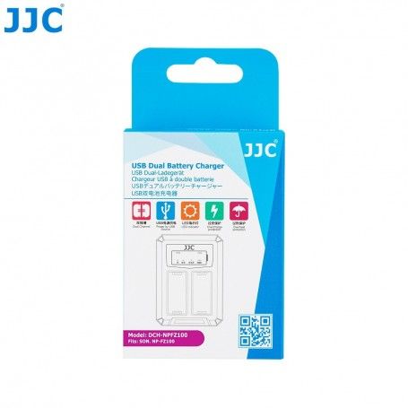 Chargeur de batteries USB JJC DCH-NPFZ100 pour Sony NP-FZ100 Alpha DSLR - JJC DCH-NPFZ100