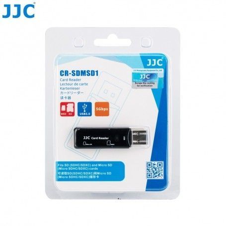 Lecteur de carte-mémoire JJC CR-SDMSD1 - USB 3.0 - SD et MicroSD SDHC/SDXC - JJC CR-SDMSD1