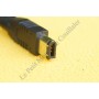 Câble Firewire Pearstone FW-4603 - 1m - 400Mo 4-6 - 4 broches 6 broches - 4-pin 6-pin - Pearstone FW-4603