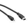 Câble Firewire Pearstone FW-4603 - 1m - 400Mo 4-6 - 4 broches 6 broches - 4-pin 6-pin - Pearstone FW-4603