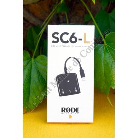 Adaptor Lightning Røde SC6-L - Two microphone inputs Minijack TRRS smartphone, iPhone, iPad - Rode SC6-L