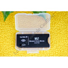 Adaptateur de carte mémoire Sandisk M2 - MS Micro M2 vers Memory Stick - SanDisk LYSB003RC47K2-ELECTRNCS