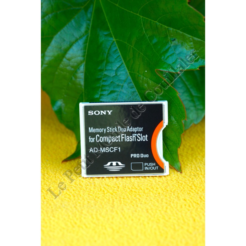 Memory card adaptor Sony AD-MSCF1 - Memory Stick Duo to Compact Flash CF - Sony AD-MSCF1
