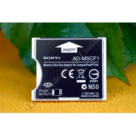 Memory card adaptor Sony AD-MSCF1 - Memory Stick Duo to Compact Flash CF - Sony AD-MSCF1