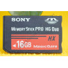 Carte-mémoire 16Go Sony MS-HX16A - Memory Stick PRO-HG Duo HX MagicGate - Sony MS-HX16A