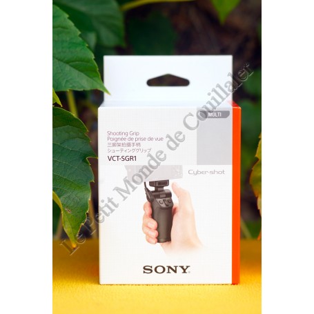 Poignée de prise de vue Sony VCT-SGR1 - Mini Trépied - Télécommande Multi-Terminal Cyber-shot - Déclenchement Zoom - Sony VCT...
