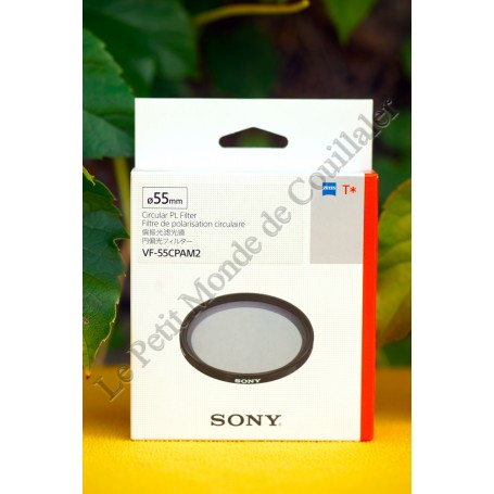 Filtre polarisant Sony VF-55CPAM2 - 55mm - Zeiss objectifs G Master - Multicouche Circulaire - Sony VF-55CPAM2