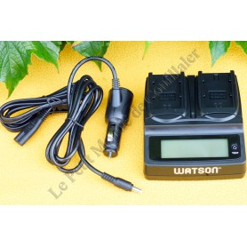 Chargeur de batteries double Watson Duo Battery Charger D-4237 - Série Z Sony NP-FZ100 - Universel - BW0418 - Watson D-4237