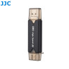 Memory card reader JJC CR-UTC3 - USB 3.0 - SD, MMC and MicroSD SDHC/SDXC - Smartphone, Tablet - JJC CR-UTC3