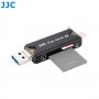 Memory card reader JJC CR-UTC3 - USB 3.0 - SD, MMC and MicroSD SDHC/SDXC - Smartphone, Tablet - JJC CR-UTC3