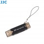 Memory card reader JJC CR-UTC3 - USB 3.0 - SD, MMC and MicroSD SDHC/SDXC - Smartphone, Tablet - JJC CR-UTC3