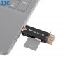 Lecteur de carte-mémoire JJC CR-UTC3 - USB 3.0 - SD, MMC et MicroSD SDHC/SDXC - Smartphone, Tablette - JJC CR-UTC3
