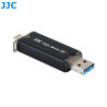 Storage with integrated memory card reader JJC MCH-STK6GR - Hard box - USB 3.0 - Type-C - Micro-USB 2.0 - JJC MCH-STK6GR