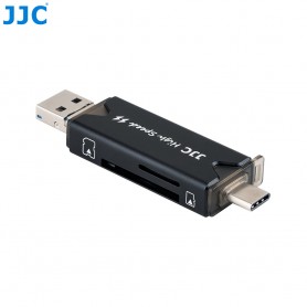 Storage with integrated memory card reader JJC MCH-STK6GR - Hard box - USB 3.0 - Type-C - Micro-USB 2.0 - JJC MCH-STK6GR